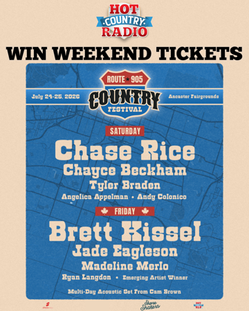 Win Weekend Tickets to Route 905 Country Festival